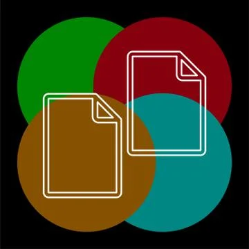 Copy or Duplicate document icon Stock Illustration