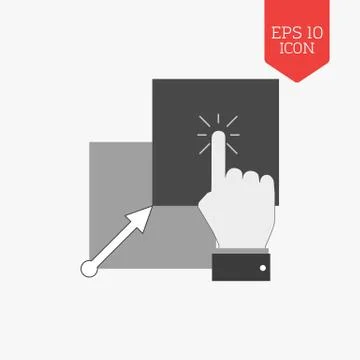 Copy, paste icon. Flat design gray color symbol. Modern UI web navigation, si Stock Illustration