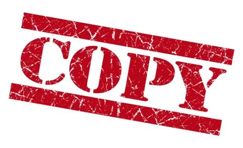 Copy red grunge stamp Stockillustratie