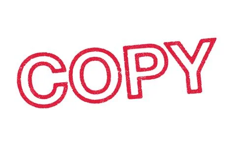 Copy red ink stamp Stock Illustration