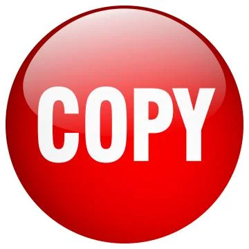 Copy red round gel isolated push button Stock Illustration