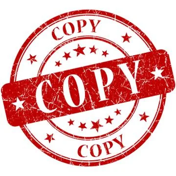 Copy red stamp イラスト素材