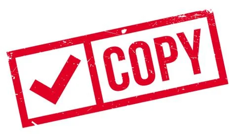 Copy rubber stamp Ilustración de archivo