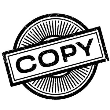 Copy rubber stamp Ilustración de archivo