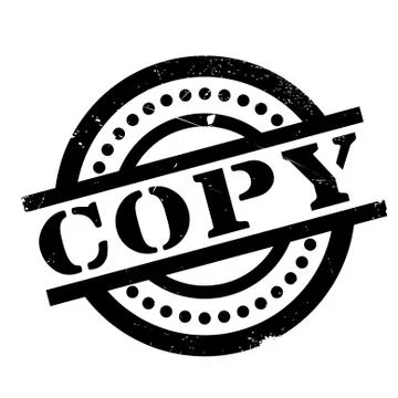 Copy rubber stamp Ilustración de archivo