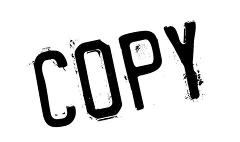 Copy rubber stamp Ilustración de archivo