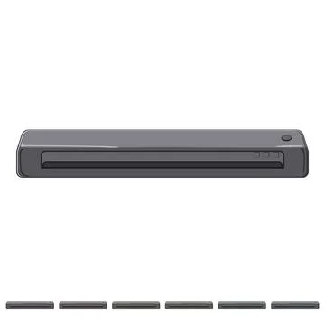 Copy scanner document cartoon vector graphic イラスト素材