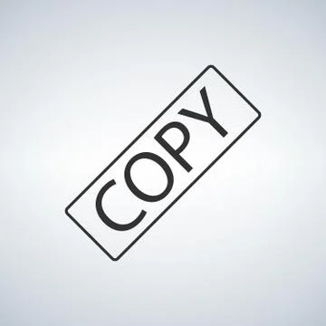 Copy sign in the frame Stock Illustration