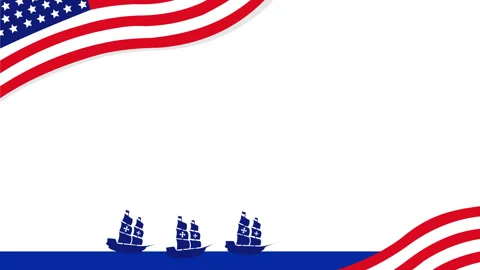 Copy space and Columbus Day Stock Footage 329779619
