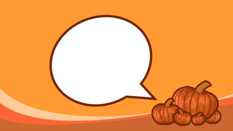 Copy space and Pumpkin Stock Footage 329815990