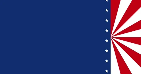Copy space animation and decoration symbolizing the United States flag. Stock Footage 337891366