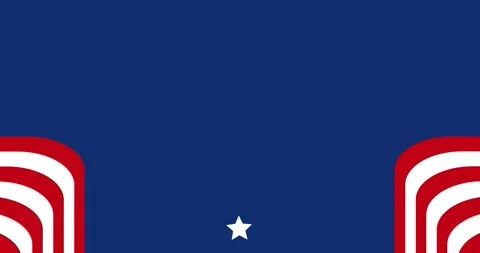 Copy space animation and decoration symbolizing the United States flag. Video stock 337891389