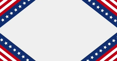 Copy space animation and decoration symbolizing the United States flag. Video stock 337891391