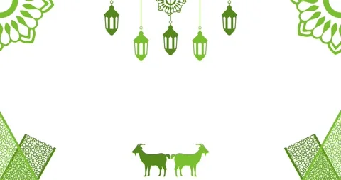 Copy space animation with typical Middle Eastern Islamic ornament decoration Vídeo Stock 336488068