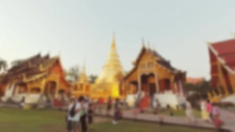 Copy space blurry background banner tourist sightseeing visit buddhist anci.. Stock Footage 280696904
