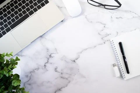 Copy space of business working desktop. Stock Photos