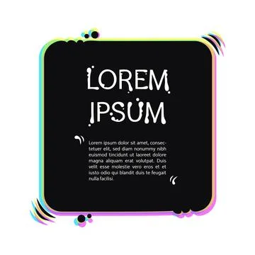 Copy Space with Holographic Effect Stock Illustration