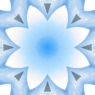 Copy space inside of angular metal fractal Stock Photos