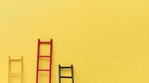 Copy space ladder collection. High quality photo Stock Photos