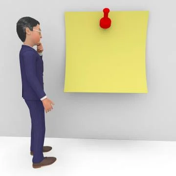 Copy Space Means Think About It And Biz Stock Illustration