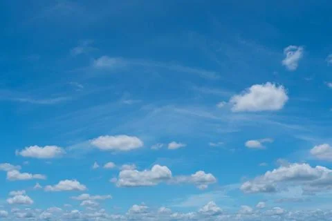 Copy space minimal concept of summer blue sky and white cloud abstract back.. Foto stock