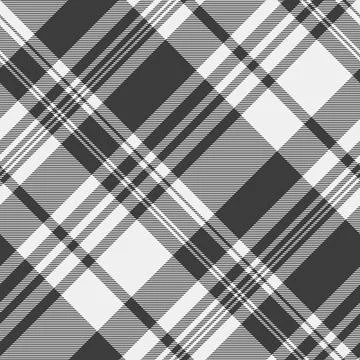 Copy space pattern plaid textile, curve vector fabric background. Diagonal .. Stockillustratie