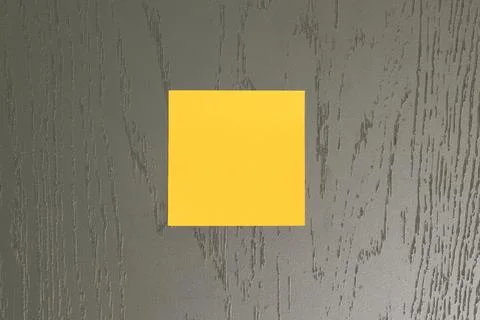 Copy space pattern sticker yellow on gray background square frame work Foto stock