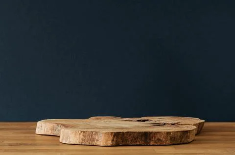 Copy space for product, empty background and wooden desk Stock Photos