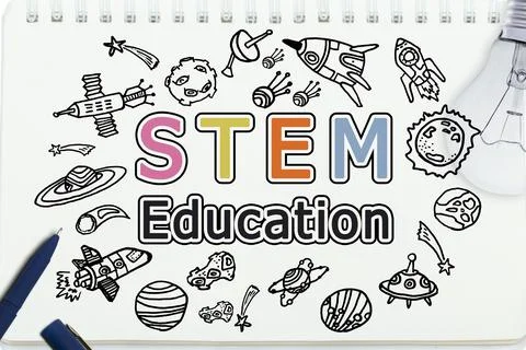 Copy space on STEM education background. STEM Stock Photos