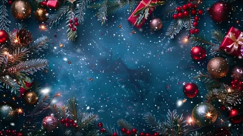 Copy-space for text. The concept of Christmas and New Year holidays. Stock Footage 286903477