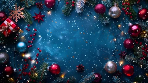 Copy-space for text. The concept of Christmas and New Year holidays. Stock Footage 286903482