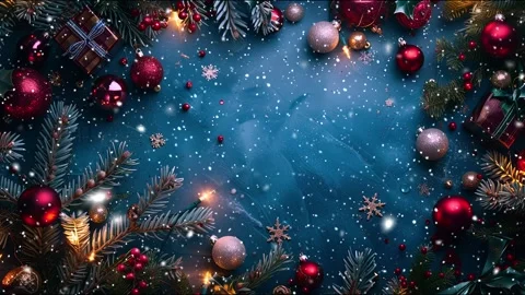 Copy-space for text. The concept of Christmas and New Year holidays. Stock Footage 286903483