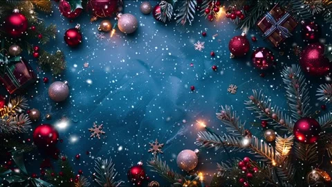 Copy-space for text. The concept of Christmas and New Year holidays. Stock Footage 286903484