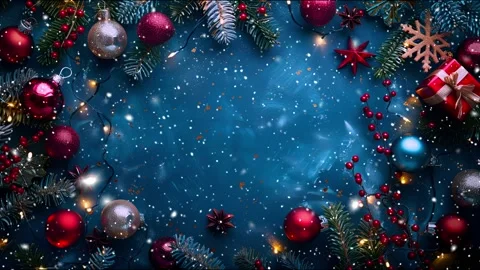 Copy-space for text. The concept of Christmas and New Year holidays. Stock Footage 286903485