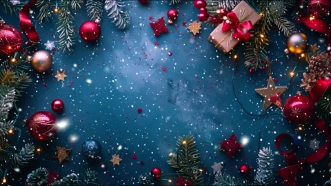 Copy-space for text. The concept of Christmas and New Year holidays. Stock Footage 286903629