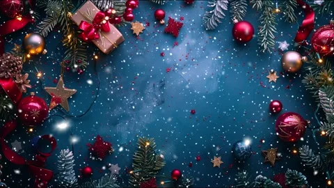 Copy-space for text. The concept of Christmas and New Year holidays. Stock Footage 286903633