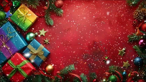Copy-space for text. The concept of Christmas and New Year holidays. Stock Footage 286903750