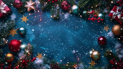 Copy-space for text. The concept of Christmas and New Year holidays. Stock Footage 286903934
