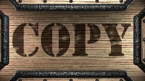 Copy on wooden stamp Stock Footage 8651353