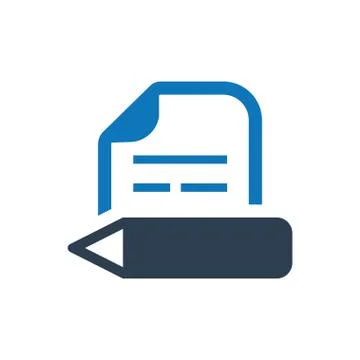 Copy Writing / Article Writing Icon Illustrazione stock