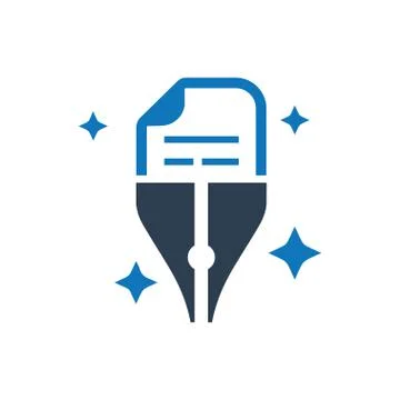 Copy writing Icon Ilustração Stock
