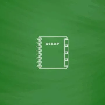 Copybook computer symbol Illustrazione stock