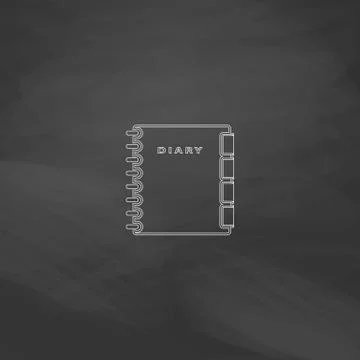 Copybook computer symbol Stock Illustration