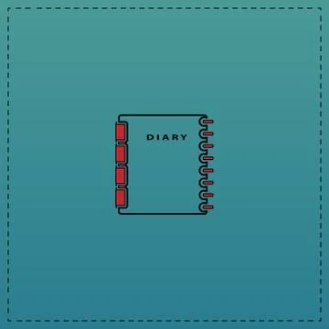 Copybook computer symbol Stock Illustration