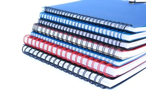 Copybook stack Stock Photos