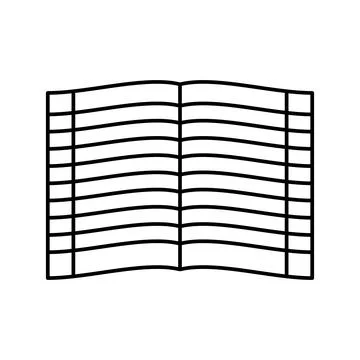 Copybook for writing notes color icon vector illustration イラスト素材