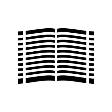 Copybook for writing notes glyph icon vector illustration イラスト素材