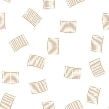 Copybook for writing notes glyph seamless pattern Illustrazione stock
