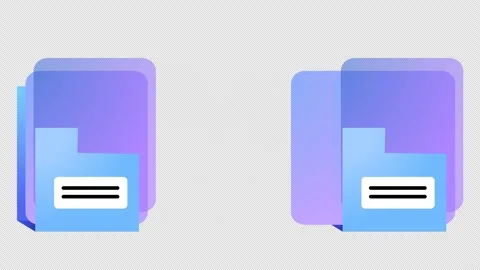 Copying document files icon animation. File management system. Digital organize Stock Footage 293601130