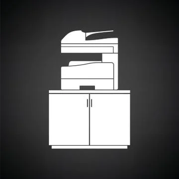 Copying machine icon 库存插图